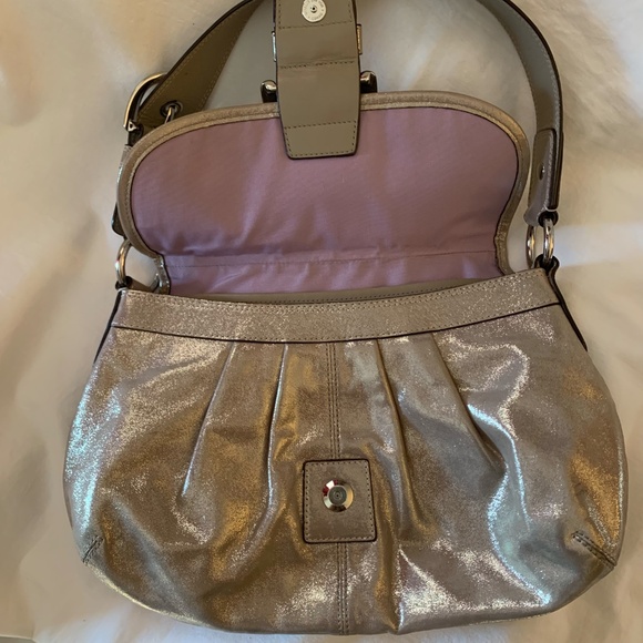 Coach champagne shimmer 'Soho Flap Shoulder Bag' - Picture 4 of 10